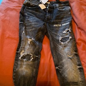 Zara men’s cropped skinny jeans